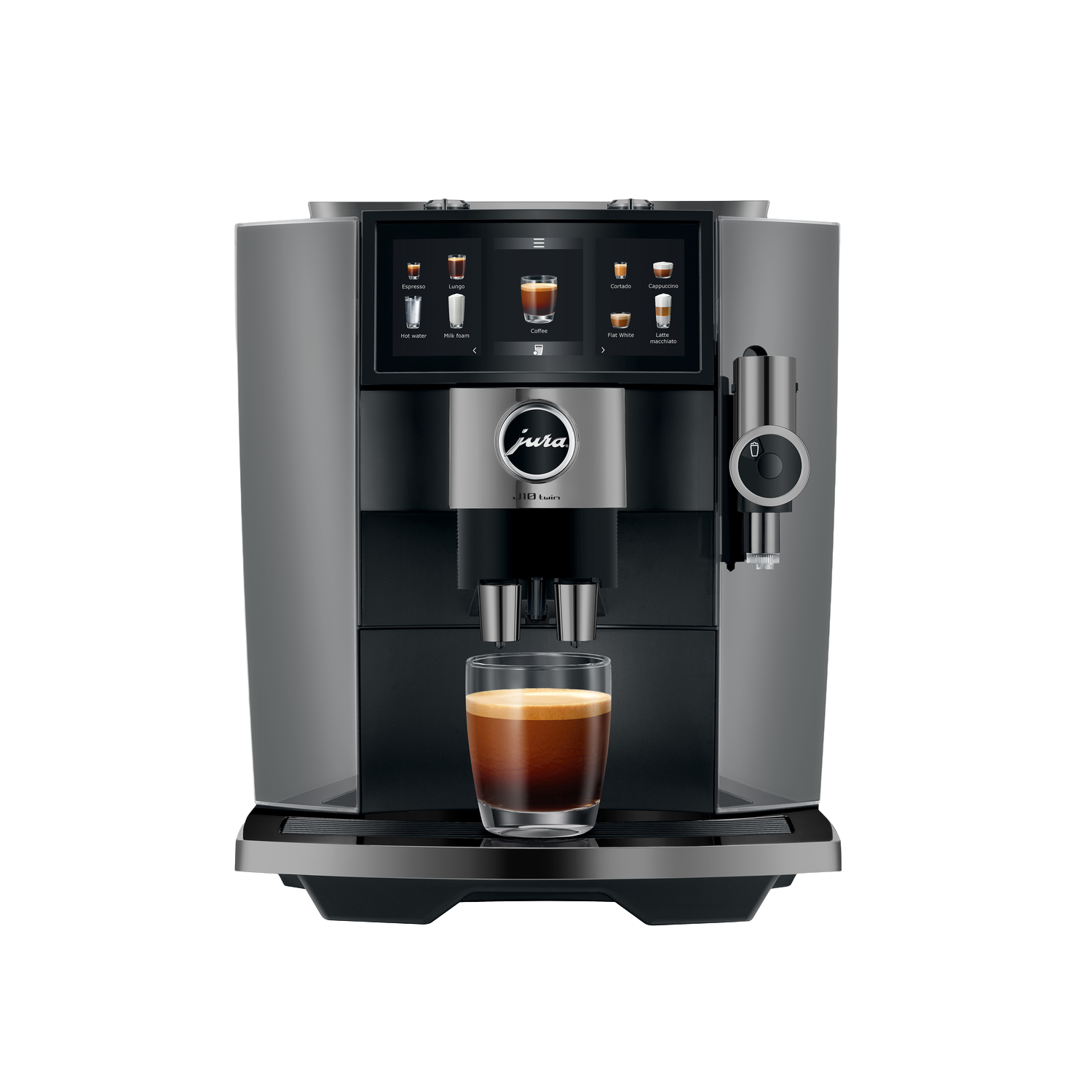Jura J10 Twin Diamond Onyx (ea) - Volautomatische Espressomachine