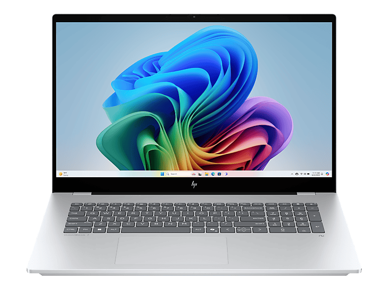 HP OmniBook 7 17-dc0504nz, Notebook, mit 17.3 Display Touchscreen, Intel® Core™ Ultra 5 Prozessor 226V (816 MB Cache, bis zu 4.50 GHz), 16 GB RAM, 512 SSD, Arc™ 130V, Glacier Silver, Windows 11 Home