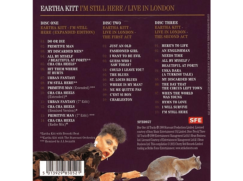 Thumbnail - Eartha Kitt - I'm Still Here/Live In London (CD)