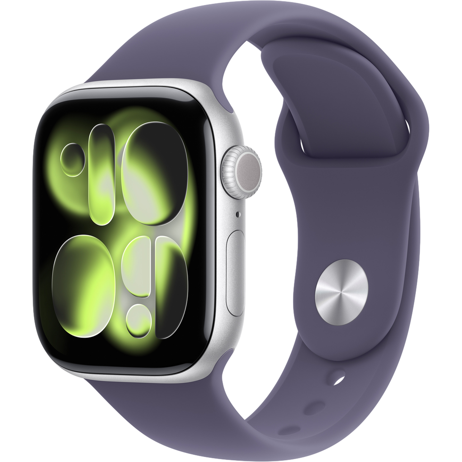 Apple Watch Series 11 gps - 42mm aluminium Case - Purple Fog Sport Band M/l Smartwatch Silver