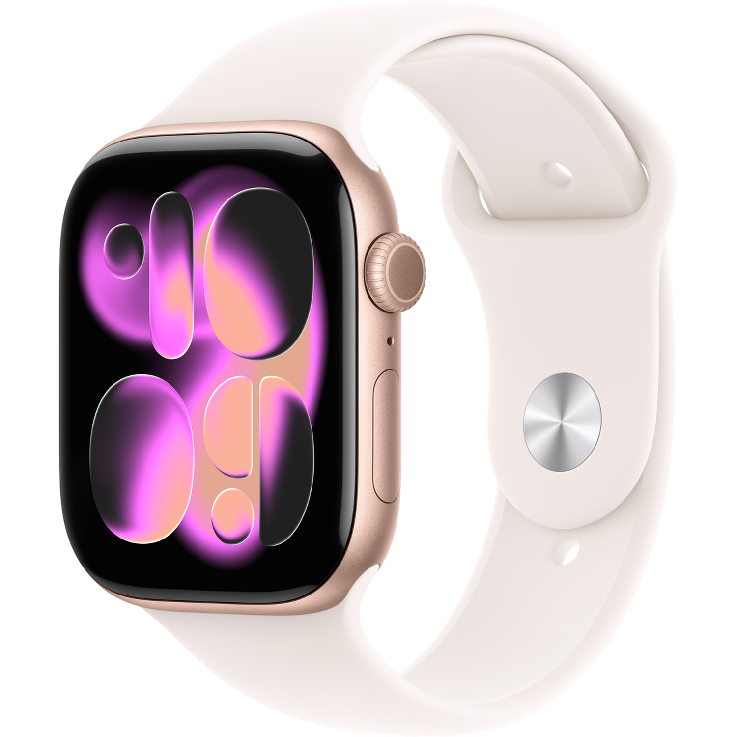 Apple Watch Series 11 gps - 46mm Aluminium Case - Light Blush Sport Band M/l Smartwatch Rose Gold