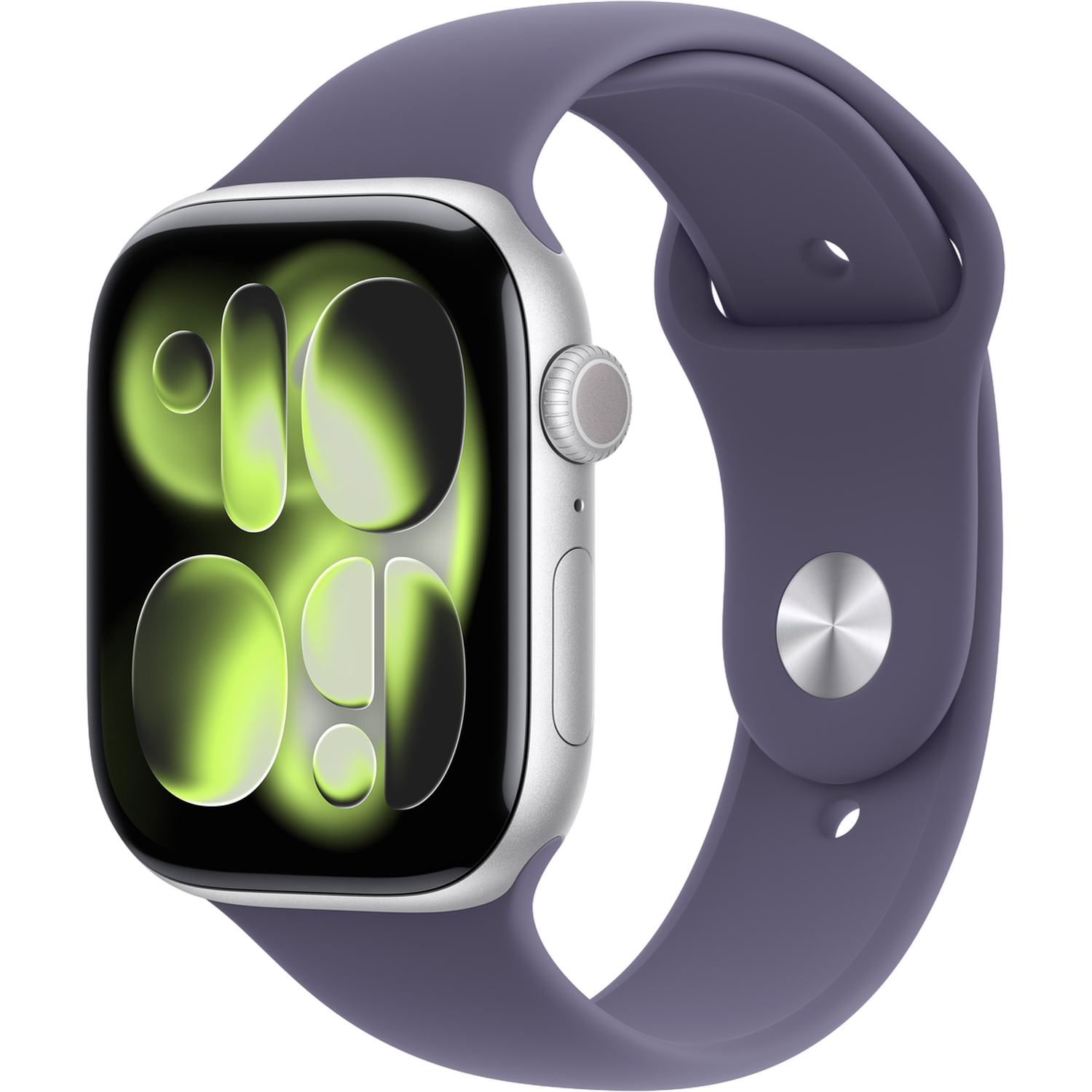 Apple Watch Series 11 gps - 46mm Aluminium Case - Purple Fog Sport Band M/l Smartwatch Silver