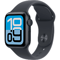 MediaMarkt APPLE Watch SE 3 GPS - 40mm Midnight Aluminium Case - Midnight Sport Band - S/M Smartwatch Midnight aanbieding