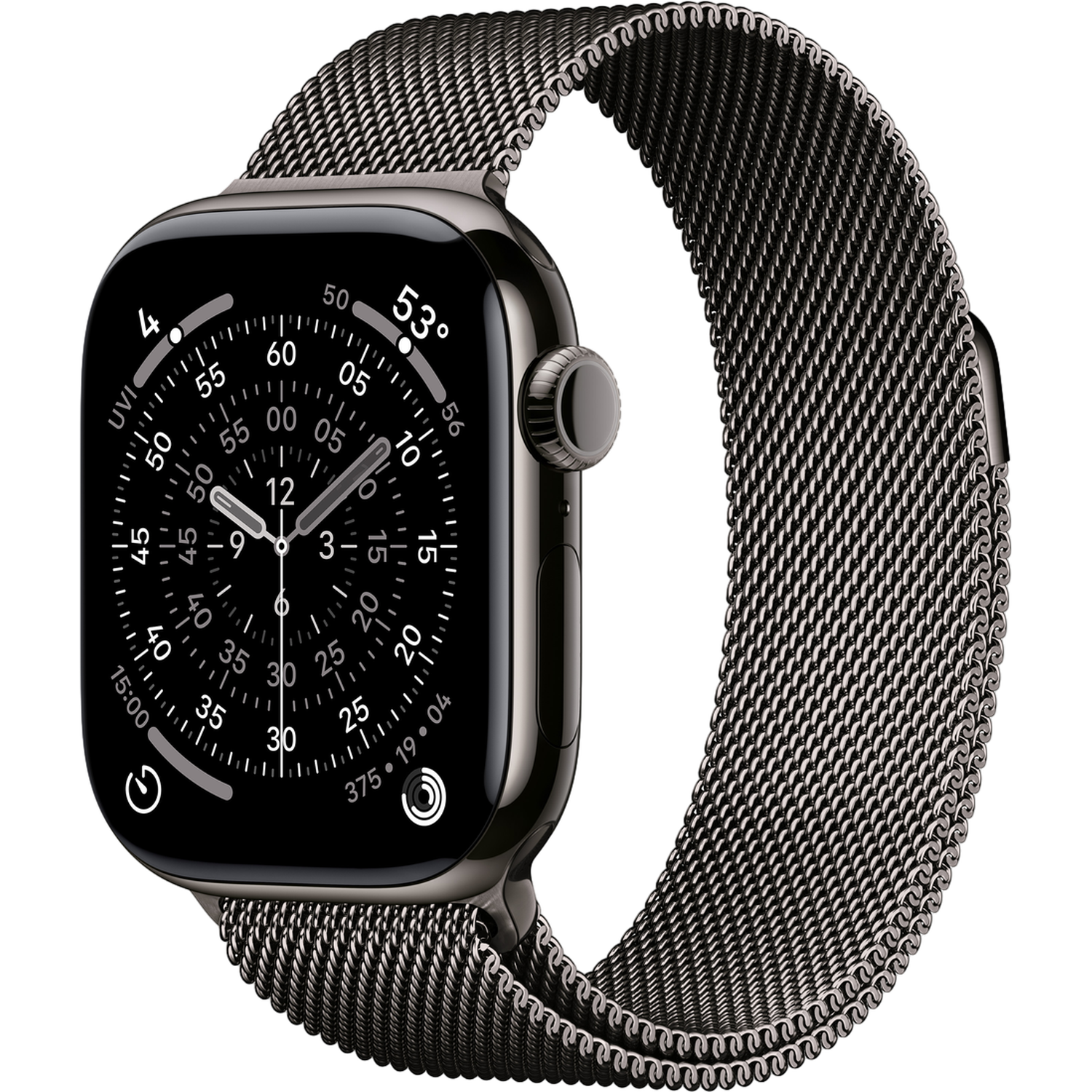 Apple Watch Series 11 gps + Cellular - 42mm titanium Case Milanese Loop Smartwatch Slate