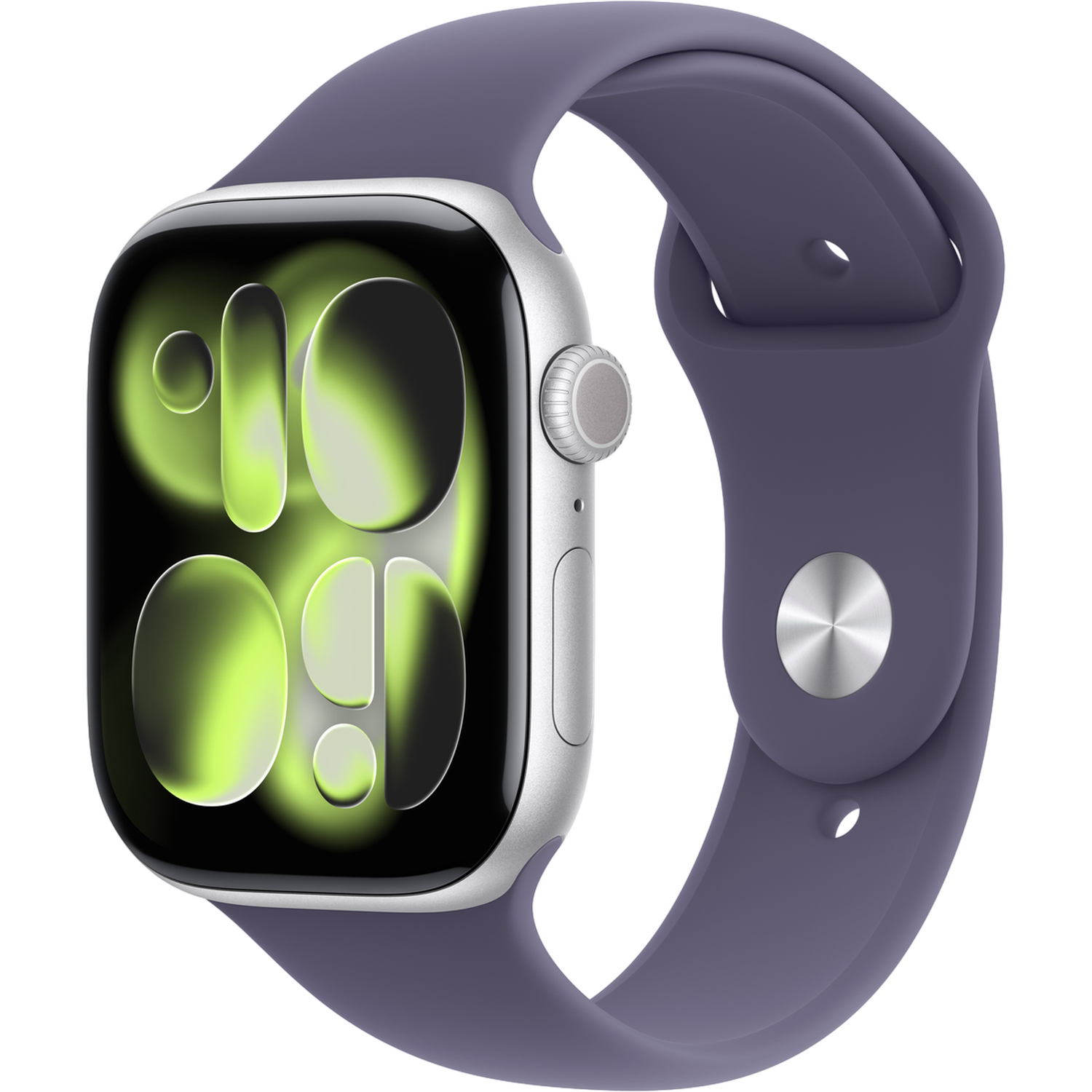 Apple Watch Series 11 gps + Cellular - 46mm Aluminium Case Purple Fog Sport Band S/m Smartwatch Silver