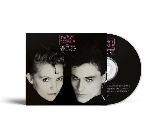 Albumcover von Paso Doble - Fantasie. Zeigt zwei Gesichter in Schwarzweiß. Eine CD liegt neben dem Cover.