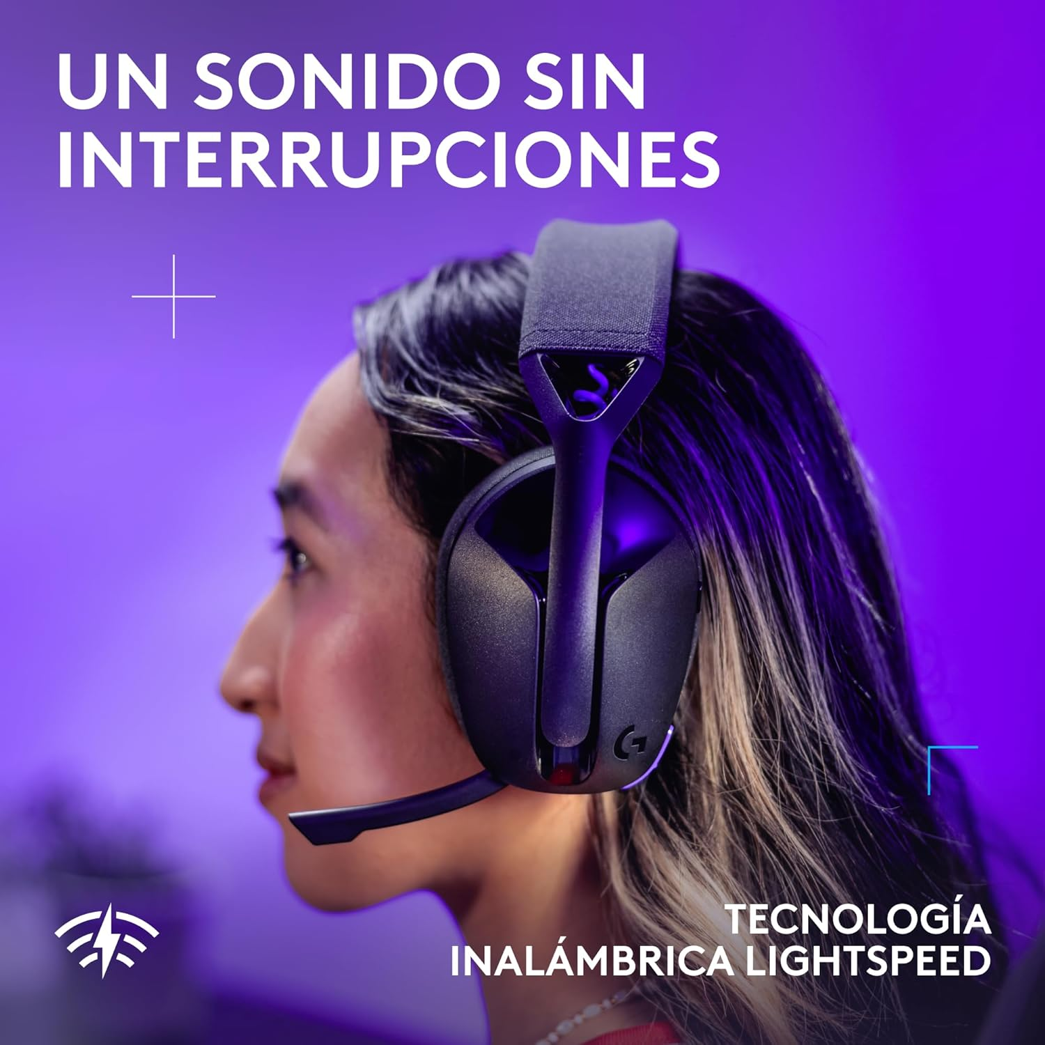 Sonido sin interrupciones y tecnología inalámbrica Lightspeed 