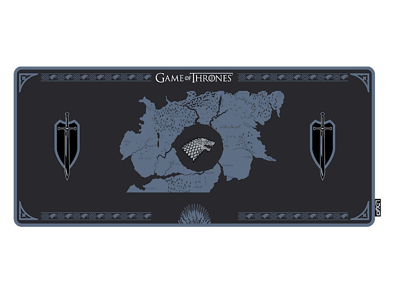 Podkładka pod mysz i klawiaturę LEXIP GAMING Stark - Game of Thrones Czarno-niebieski