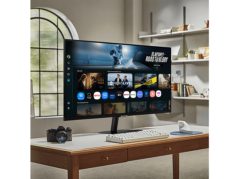 SAMSUNG M70F LS32FM700UUXEN 32 Zoll Smart Monitor, UHD 4K, 4 ms Reaktionszeit, 300 cd/m², 60 Hz, Schwarz — Foto 5 von 5