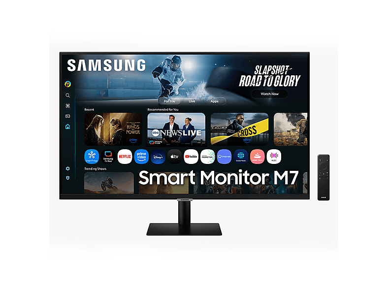 SAMSUNG M70F LS32FM700UUXEN 32 Zoll Smart Monitor, UHD 4K, 4 ms Reaktionszeit, 300 cd/m², 60 Hz, Schwarz