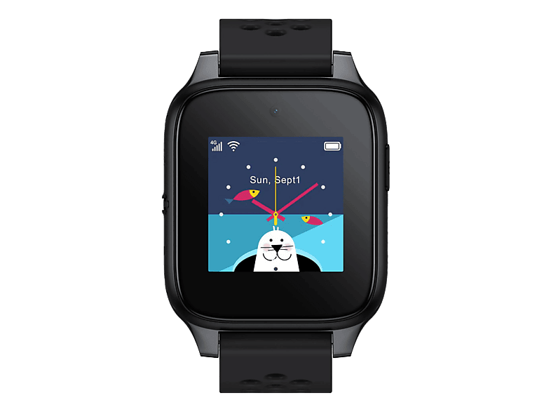 TCL MT46X Family Watch Smartwatch für Kinder Silikon, Kindergrösse, Dunkelgrau
