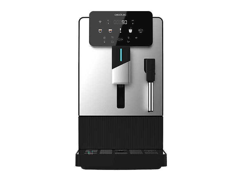 Cafetera superautomática - Cecotec Cremmaet Steam, 19 bar, 1300W, Depósito 1.1L, Molinillo cónico, Plug&Play, Vaporizador, café 150g, Negro