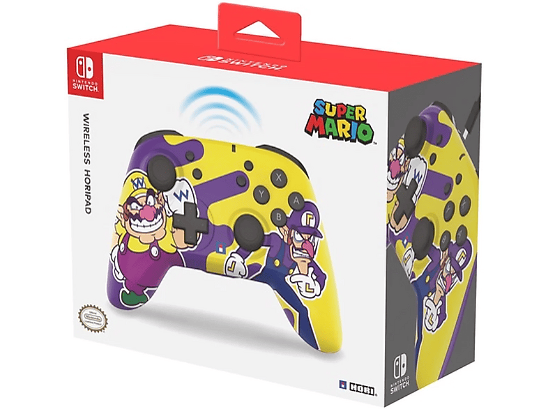 Mando horipad inalámbrico edición wario y waluigi
