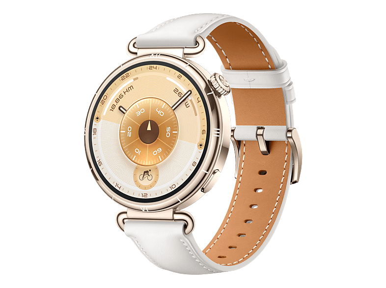 Huawei Watch GT 6, 41mm, Gold, Weißes Komposit-Armband; Smartwatch