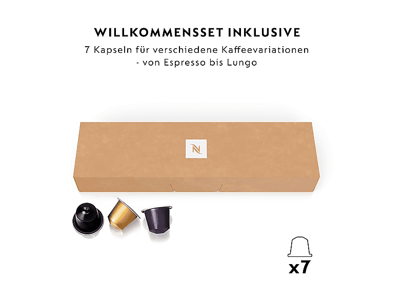 Krups XN 1001 Inissia Nespresso-Maschine Weiß — Foto 5 von 5