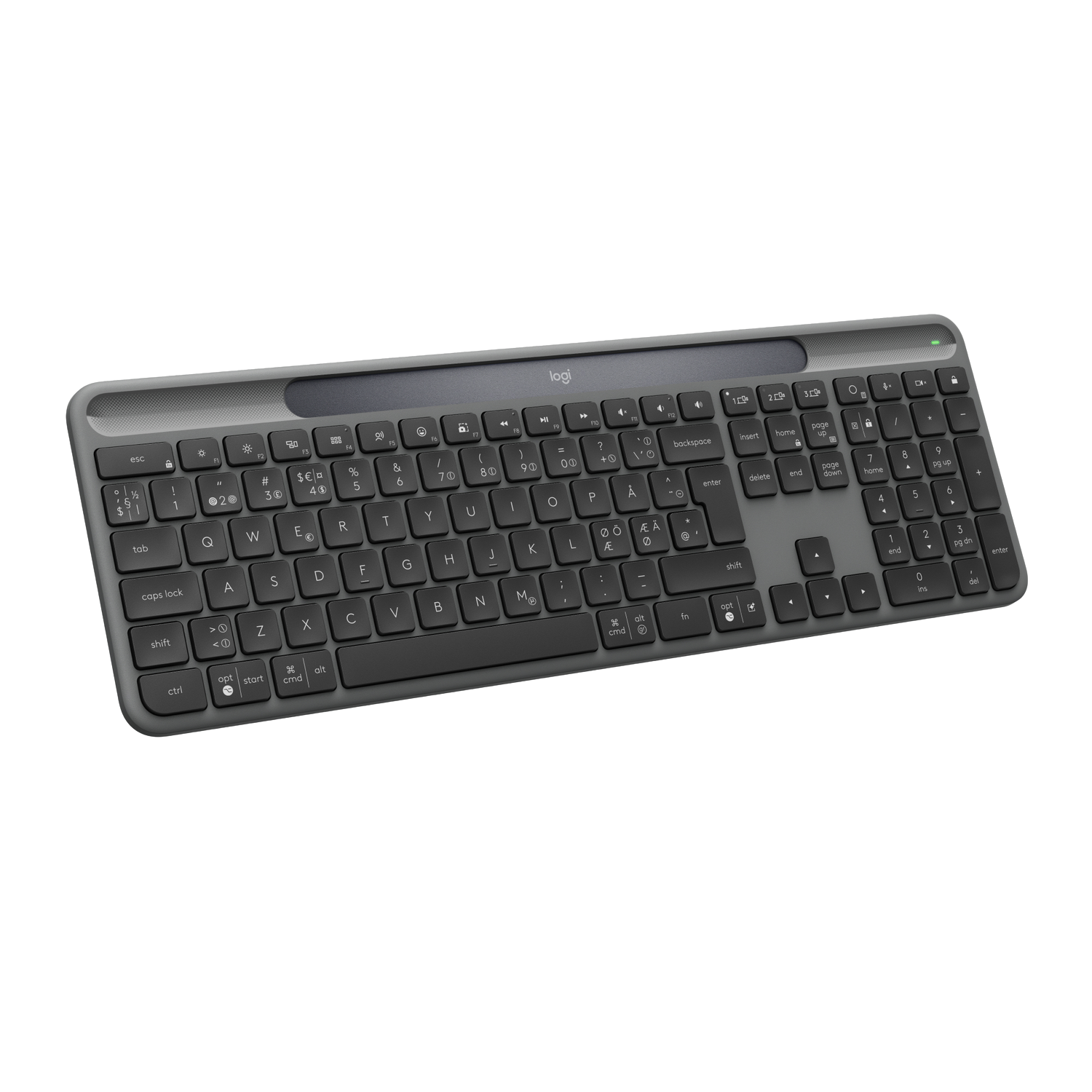 Logitech Signature Slim Solar+ Draadloos Toetsenbord Graphite