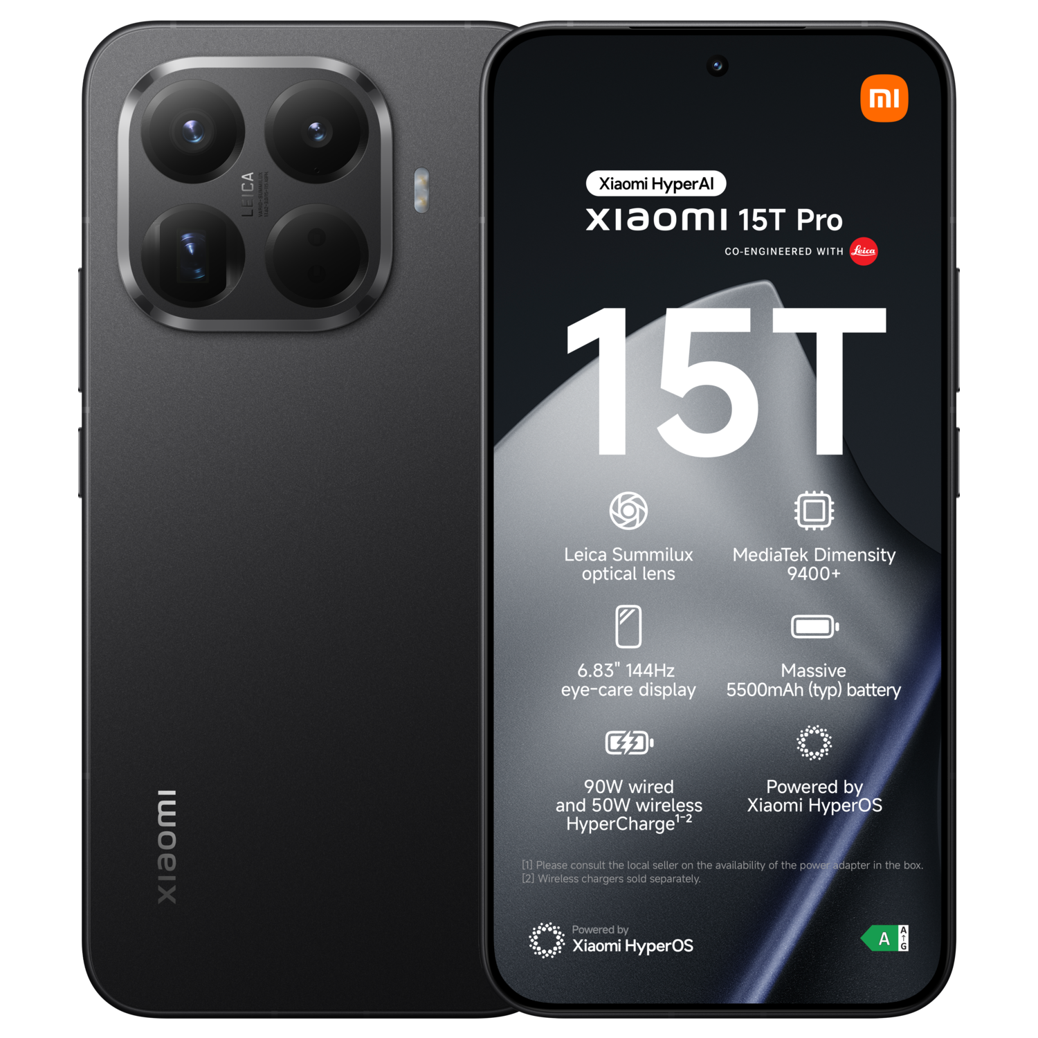 XIAOMI 15T Pro 12GB RAM - 512 GB Zwart afbeelding