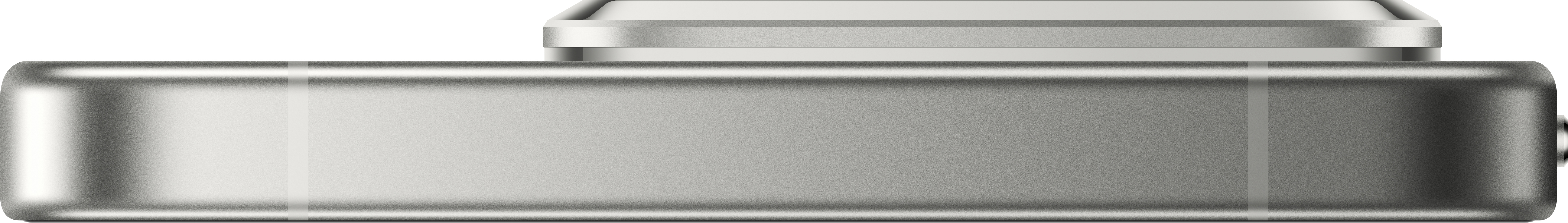 Nahaufnahme einer silbernen Digitalkamera. Die Kamera hat einen rechteckigen Körper mit abgerundeten Kanten und ein Objektiv oben.