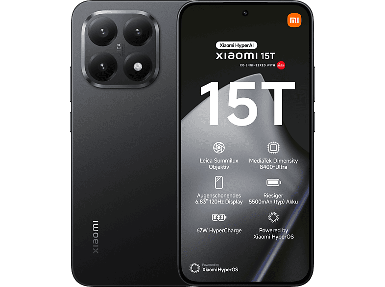 XIAOMI 15T 256 GB Black Dual SIM