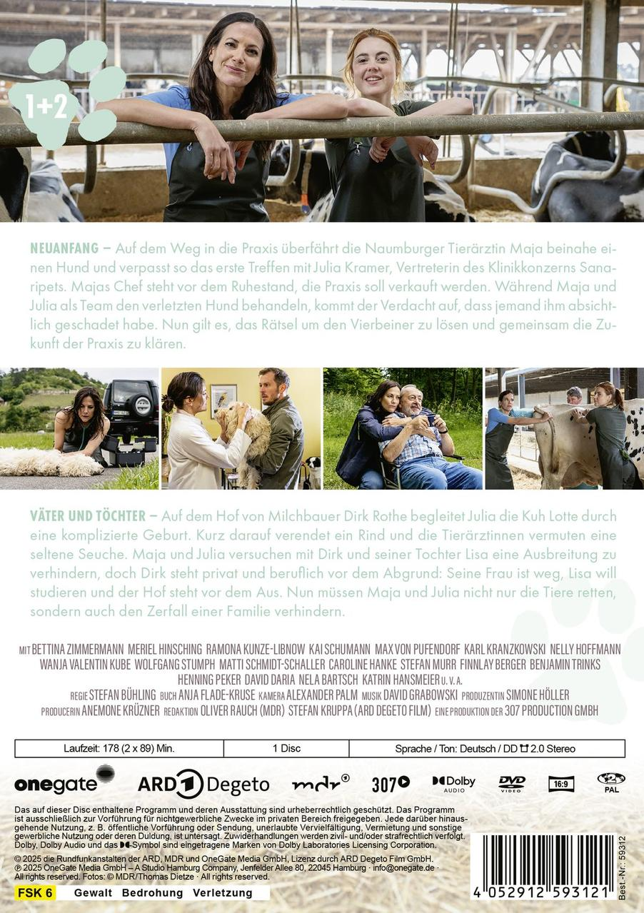 Film-DVD-Cover: Frauen lehnen an einer Metallstange, Text und Bilder zum Film.