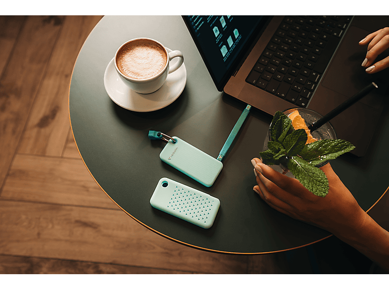 Thumbnail - VERBATIM Pocket Festplatte, 2 TB SSD, extern, Polar Blue