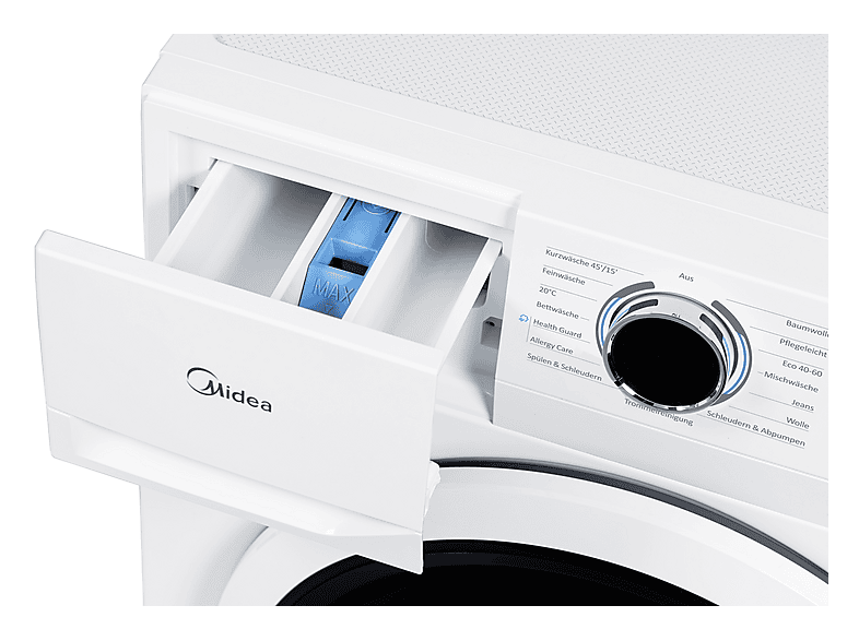 Midea MF110W90B-14A10 Waschmaschine (9 kg, 1351 U/Min., A, Frontlader) — Foto 4 von 5