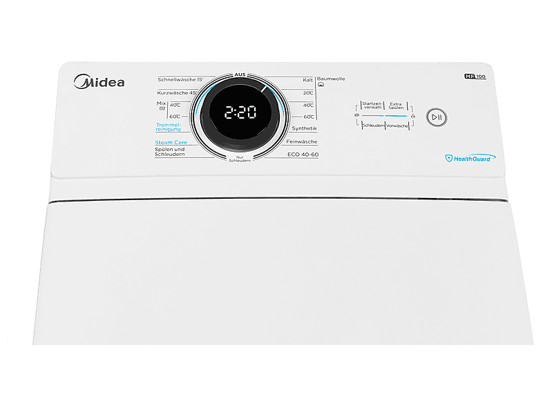 Midea MF100T70B-12A Waschmaschine (7 kg, 1200 U/Min., A, Toplader) — Foto 3 von 5