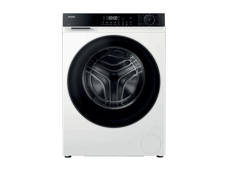 HAIER HW120-BP14357UIT LAVATRICE, Caricamento frontale, 12 kg, 15 programmi, Profondità 62,1 cm, Giri 1400 rpm, Bianco, Nero, livello rumorosità centrifuga 72 dB(A), Classe A