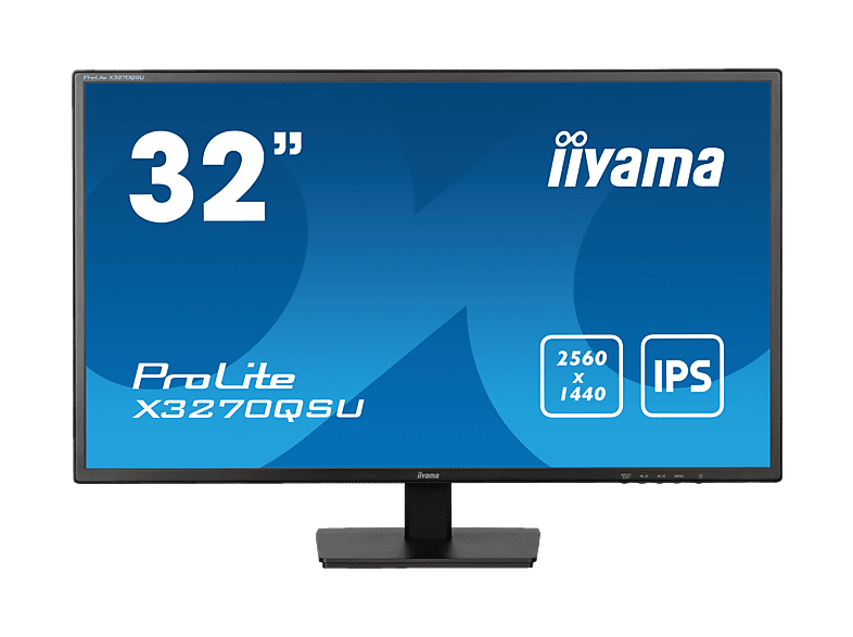 IIYAMA X3270QSU-B1 31,5 Zoll  WQHD  Business Monitor  3 ms Reaktionszeit 100 Hz 