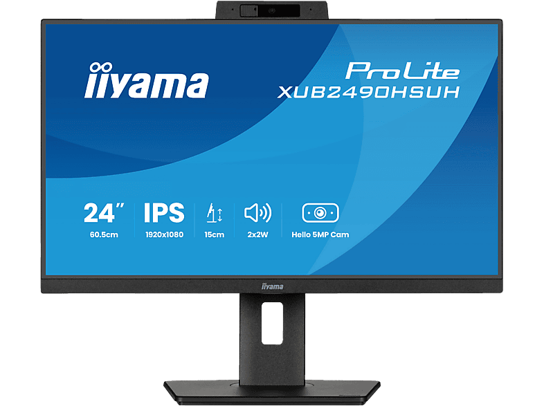 IIYAMA XUB2490HSUH-B2 23,8 Zoll Full-HD Business Monitor 4 ms Reaktionszeit 100 Hz