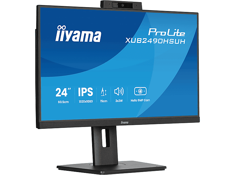 Thumbnail - IIYAMA XUB2490HSUH-B2 23,8 Zoll Full-HD Business Monitor 4 ms Reaktionszeit 100 Hz