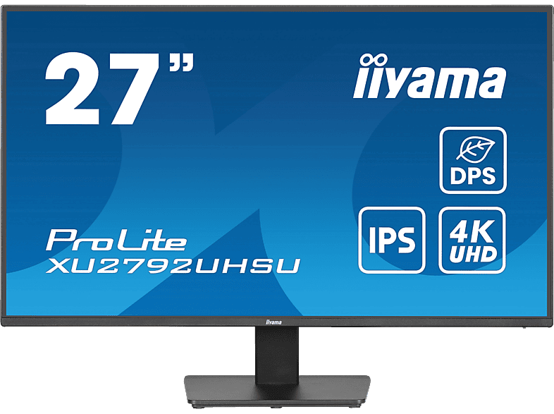 IIYAMA iiyama ProLite XU2792UHSU-B6 68,5cm 27" IPS LED-Monitor 4K UHD HDMI DP USB3.2 USB-C 15W DPS Slim-Line schwarz 27 Zoll  UHD 4K  Business Monitor  4 ms Reaktionszeit 60 Hz 