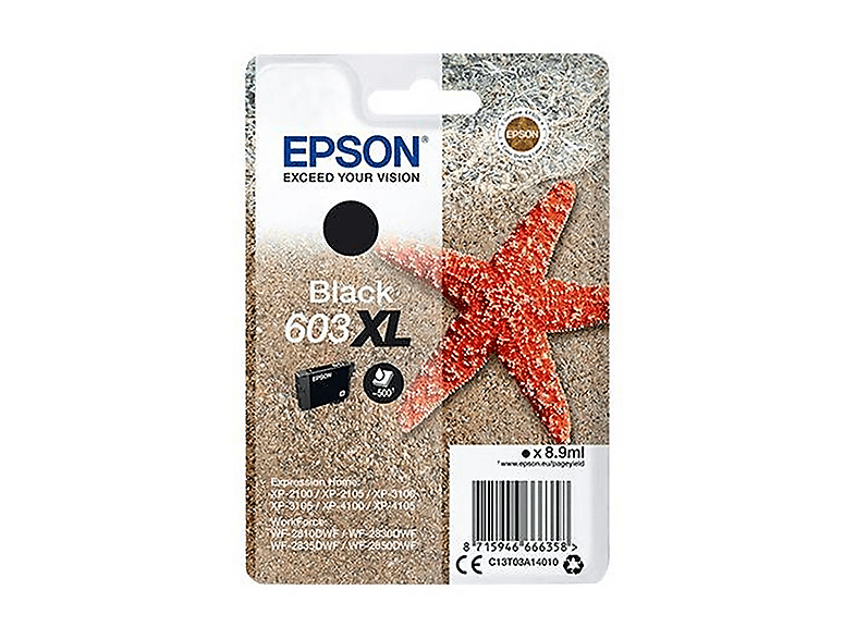 Cartuccia Epson Stella marina 603Xl Nero