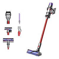 MediaMarkt DYSON V15 Origin Steelstofzuiger Nikkel/Rood aanbieding
