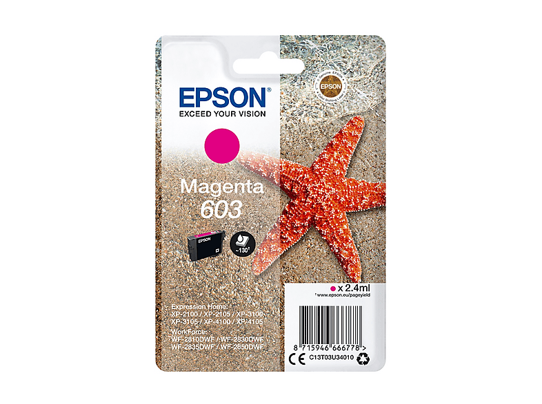 Cartuccia EPSON Stella marina 603 Magenta