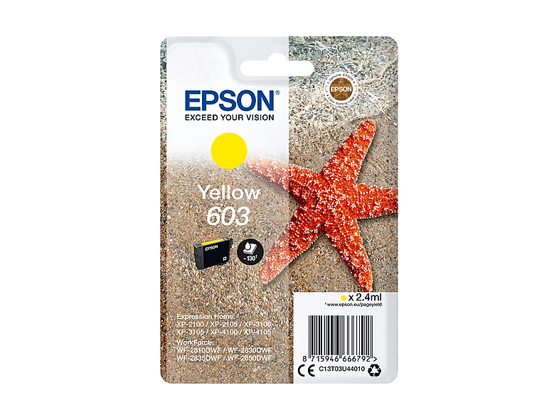 Cartuccia EPSON Stella marina 603 Giallo