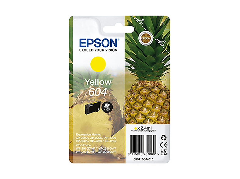 Cartuccia Epson Ananas 604 Giallo