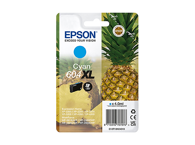 Cartuccia Epson Ananas 604Xl Ciano