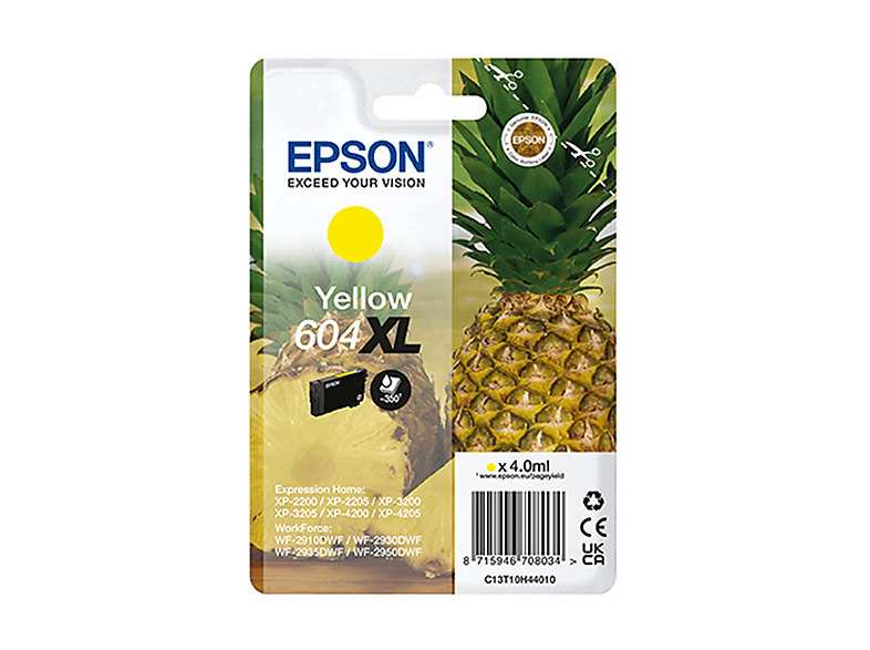 Cartuccia Epson Ananas 604Xl Giallo
