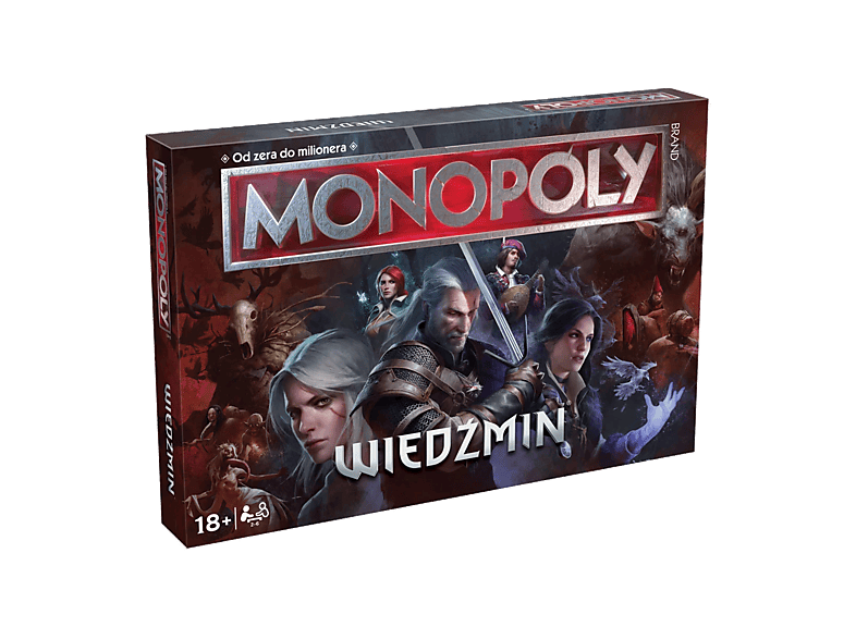 Gra planszowa HASBRO Monopoly Wiedźmin Wielokolorowy