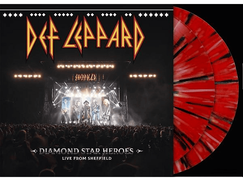 Thumbnail - Def Leppard - Diamond Star Heroes Live From Sheffield (Ltd. black,red & white splatter 2LP) (Vinyl)
