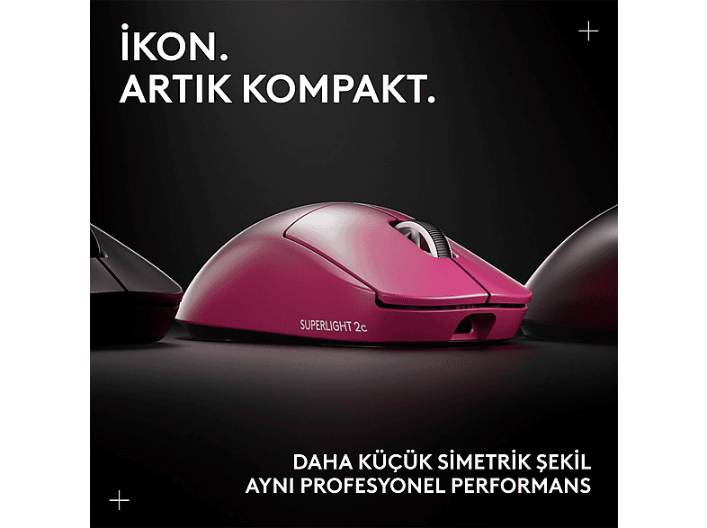 LOGITECH Gprox Superlight 2C Kablosuz Oyuncu Mouse Pembe 910