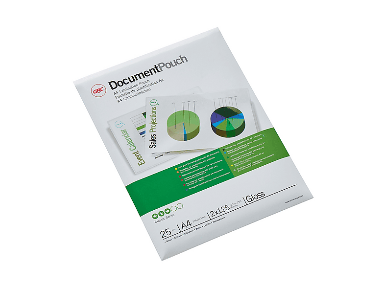 Fogli Per Laminatrice Gbc 25 Pouches A4
