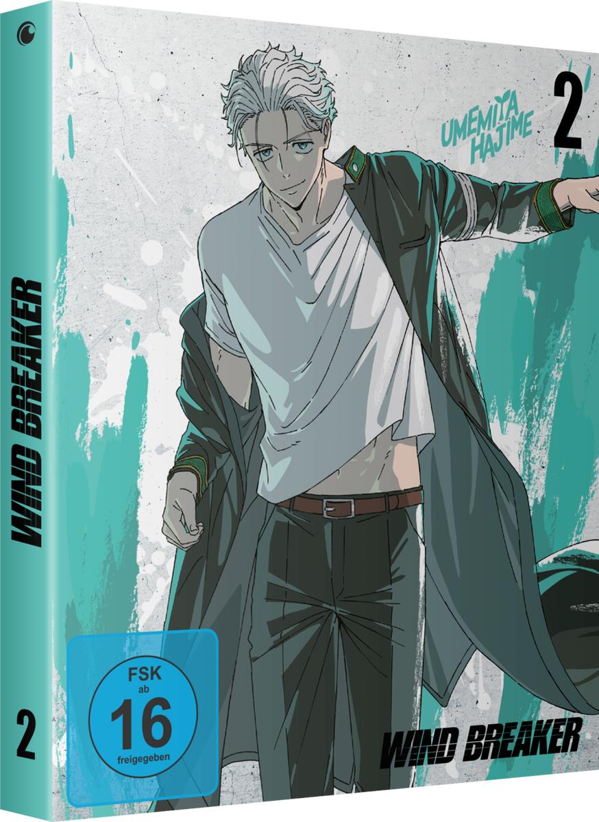 Anime-Cover mit jungem Mann mit weißem Haar, der eine Jacke trägt. FSK 16 Siegel.