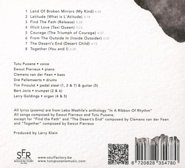 Rückseite eines Albums mit Titelliste, Musikern und Produktionsdetails.