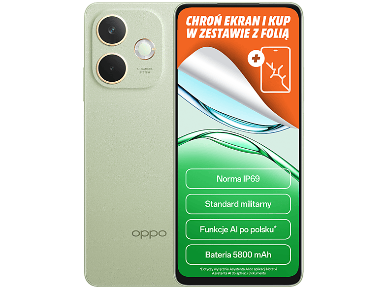 OPPO A5 Pro 5G 8/256GB Funkcje AI 6,6" 120Hz 50Mpix Zielony