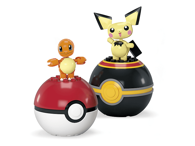 MEGA HPX11 Pokémon 2er Pokéball Set, sortiert Spielset, Mehrfarbig