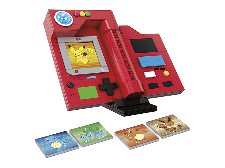 MEGA HYM37 Pokémon Kanto Pokédex Bausatz, Mehrfarbig
