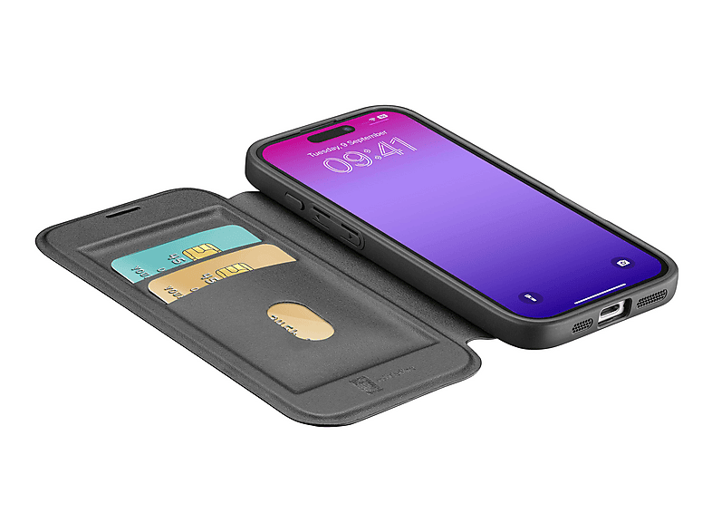 Thumbnail - CELLULAR LINE Daily Mag, Bookcover, Apple, iPhone 17 Pro Max, Schwarz