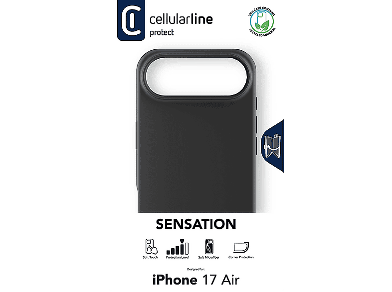Thumbnail - CELLULAR LINE Sensation, Backcover, Apple, iPhone Air, Schwarz